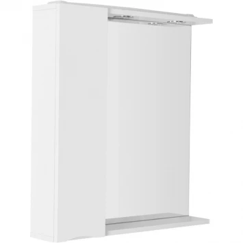 Зеркальный шкаф 70x75 см Bianco Lucido BelBagno Marino MARINO-SPC-700/750-1A-BL-P-L