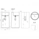 Раковина Salini S-Stone Armonia Round Top 01 130421TMF 46x46 см, напольная, покраска по RAL матовый полностью
