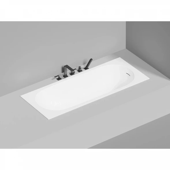 Ванна из литьевого мрамора Salini S-Sense Ornella Kit 102416G 160x70 см, белый глянец