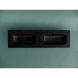Раковина Ceramica Nova Grace CN7023MB 161x46 см, накладная, черный матовый