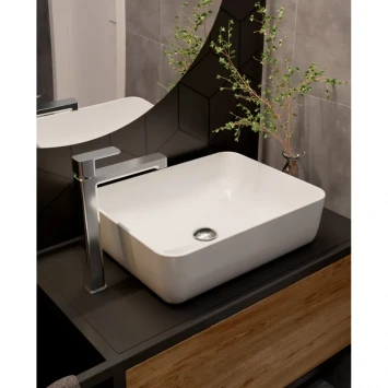 Смеситель для раковины AQUAme Parma AQM6614CR без донного клапана, хром