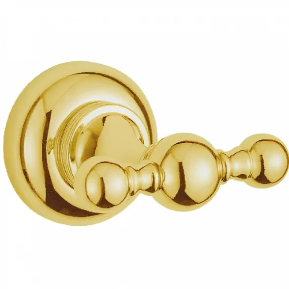 Крючок Cezares Aphrodite APHRODITE-DHK2-03/24-M двойной, для ванны, золотой