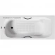 Ванна чугунная Vinsent Veron Aura VAU1707542H/VH0015BL-AS 170x75 см, с ручками, антискользящим покрытием, белый