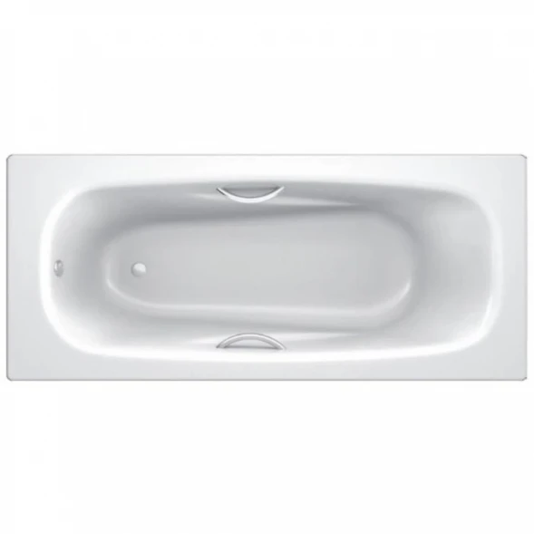 Ванна стальная BLB Universal Anatomica B55U handles 150x75 см, с отверстиями под ручки, белый