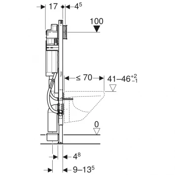 Инсталляция для унитаза Geberit Duofix Sigma 111.350.00.5