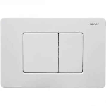 Кнопка смыва Abber AC0120MW для инсталляции, белый матовый