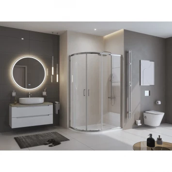 Душевой поддон BelBagno Uno TRAY-MR-UNO-RH-120/90-550-35-W-R-BO 120x90 см R, из литьевого мрамора, асимметричный, белый