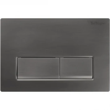 Кнопка смыва BelBagno BB-15R-GM для инсталляции, оружейная сталь матовый