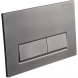 Кнопка смыва BelBagno BB-15R-GM для инсталляции, оружейная сталь матовый