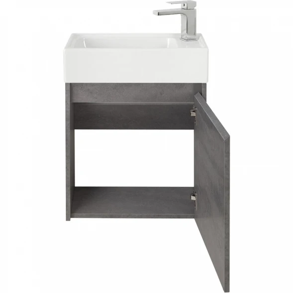 Тумба Cemento Grigio 49,4 см BelBagno Kraft KRAFT MINI-500/260-1A-SO-CG-R
