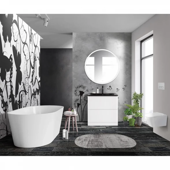Тумба Bianco Lucido 79,6 см BelBagno Albano ALBANO-800-2C-PIA-BL
