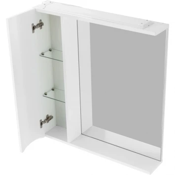 Зеркальный шкаф 60x75 см Bianco Lucido BelBagno Marino MARINO-SPC-600/750-1A-BL-P-L