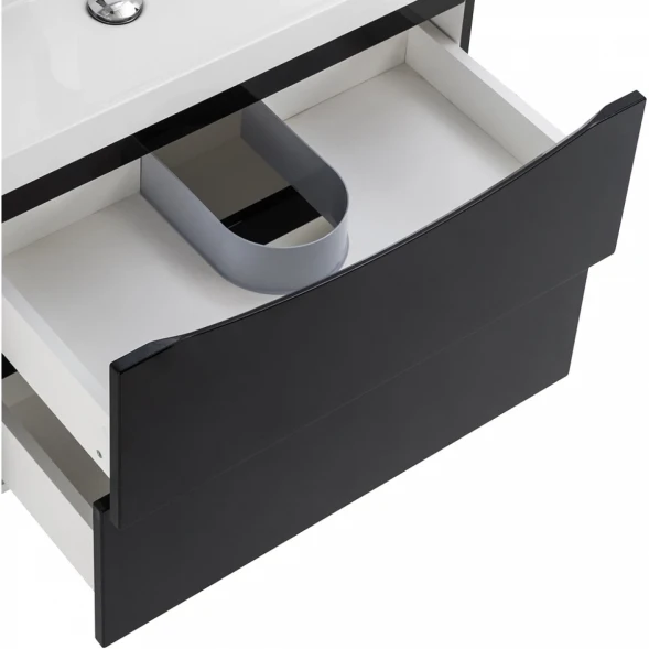 Тумба Nero Lucido 69,6 см BelBagno Marino MARINO-700-2C-SO-NL-P