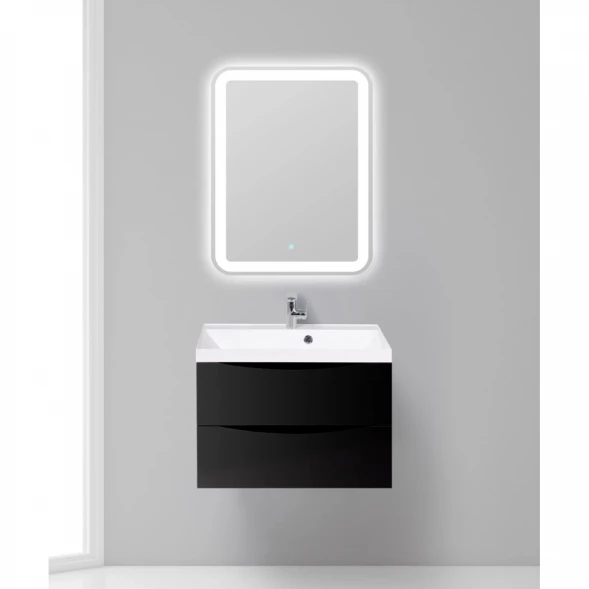 Тумба Nero Lucido 69,6 см BelBagno Marino MARINO-700-2C-SO-NL-P