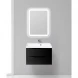 Тумба Nero Lucido 69,6 см BelBagno Marino MARINO-700-2C-SO-NL-P