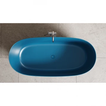 Ванна из литьевого мрамора Salini S-Sense Sofia Light 103711GF 164,5x75,5 см, отдельностоящая, покраска по RAL глянец полностью
