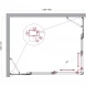 Душевой уголок BelBagno Luce LUCE-AH-22-140/110-C-Cr 140x110 см, профиль хром, стекло прозрачное