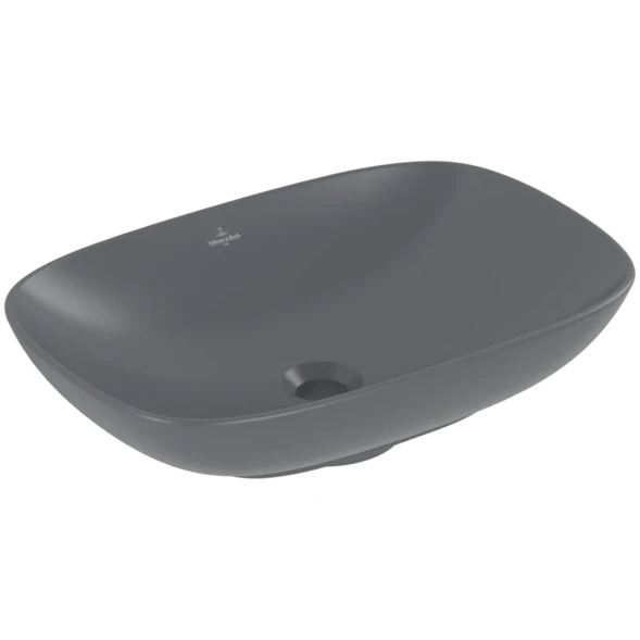 Раковина Villeroy &amp; Boch Loop &amp; Friends 4A4901I4 56x38 см, накладная, графит матовый