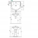 Раковина 62x52 см Globo Paestum PA057.bi*1