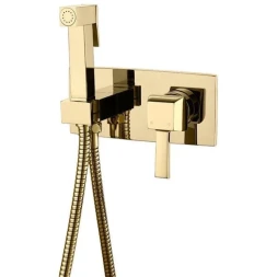 Гигиенический душ Caprigo Diamante 50-130-oro со смесителем, Золото