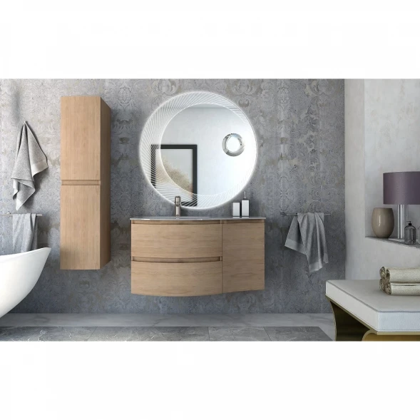 Шкаф одностворчатый 34x55 см Rovere Tabacco R Cezares Vague 54835