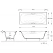 Ванна чугунная Delice Malibu DLR230610R 180x80 см, с отверстиями под ручки, белый