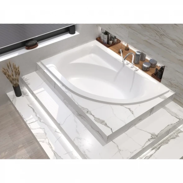 Акриловая ванна Whitecross Aquarella 0108.170110.100 170x110 см L, угловая, белый