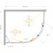 Душевой уголок Cezares Molveno MOLVENO-RH-1-110/90-C-GM-IV 110x90 см, профиль оружейная сталь матовый, стекло прозрачное