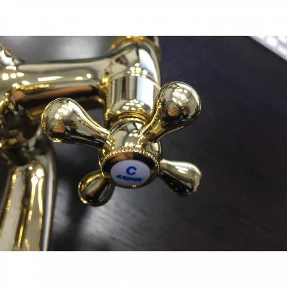 Смеситель для ванны Kaiser Carlson Style 44222-3/44223-3 GOLD
