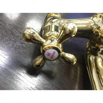 Смеситель для ванны Kaiser Carlson Style 44222-3/44223-3 GOLD