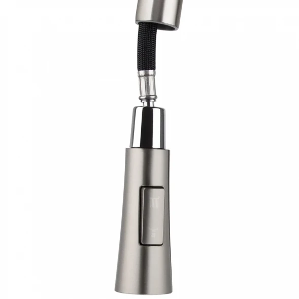 Смеситель для кухни Kaiser Claro 22144-5 с выдвижным изливом, серебряный
