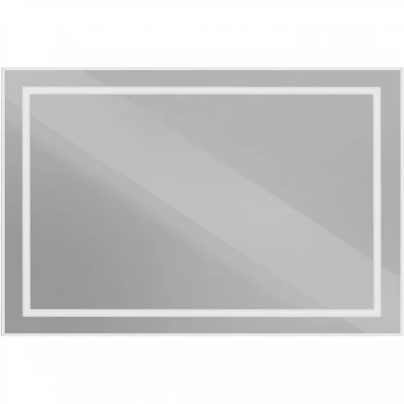 Зеркало BelBagno Kraft SPC-KRAFT-1200-800-SENS-AL 120x80 см, с LED-подсветкой, сенсорным выключателем, алюминий
