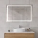 Зеркало BelBagno Kraft SPC-KRAFT-1200-800-SENS-AL 120x80 см, с LED-подсветкой, сенсорным выключателем, алюминий