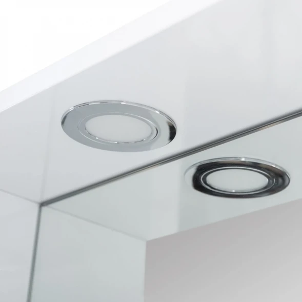 Зеркальный шкаф 80x75 см Bianco Lucido BelBagno Marino MARINO-SPC-800/750-1A-BL-P-L