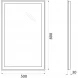 Зеркало 50x80 см BelBagno SPC-GRT-500-800-LED-BTN