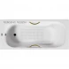 Ванна чугунная Vinsent Veron Aura VAU1707542H/VH0015GD-AS 170x75 см, с ручками, антискользящим покрытием, белый