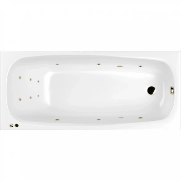 Акриловая гидромассажная ванна 180x80 см Whitecross Layla Slim 0122.180080.100.LINE.BR
