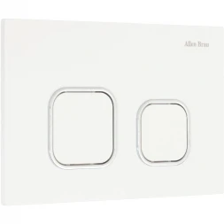 Кнопка смыва Allen Brau Evo O 9.2EV02.20 для инсталляции, белый глянец/хром/белый глянец