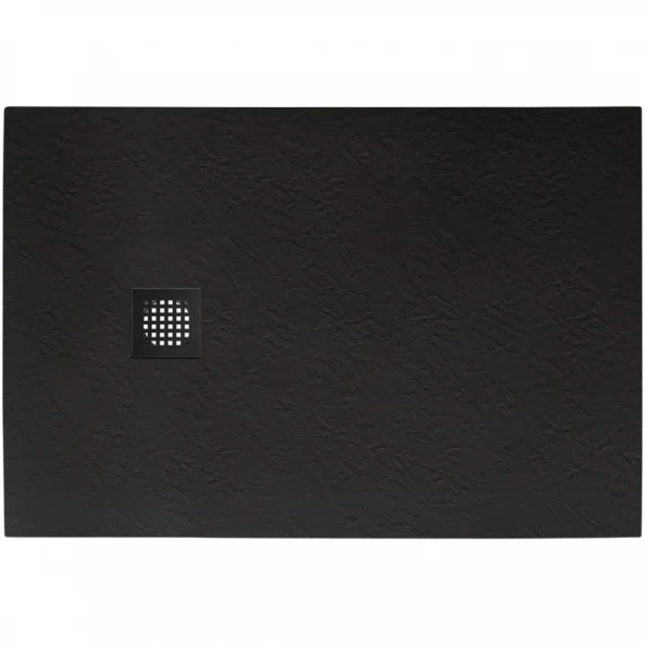 Душевой поддон BelBagno Uno TRAY-MR-UNO-AH-120/80-35-NERO-NO 120x80 см, из литьевого мрамора, прямоугольный, черный матовый