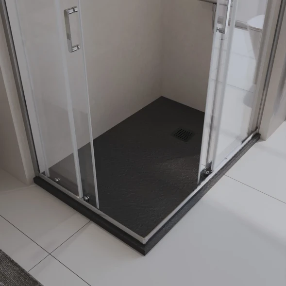 Душевой поддон BelBagno Uno TRAY-MR-UNO-AH-120/80-35-NERO-NO 120x80 см, из литьевого мрамора, прямоугольный, черный матовый