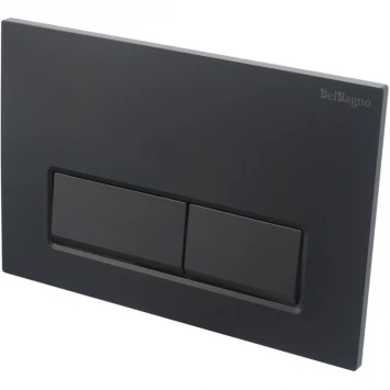 Кнопка смыва BelBagno BB-15R-NERO.M для инсталляции, черный матовый