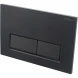 Кнопка смыва BelBagno BB-15R-NERO.M для инсталляции, черный матовый