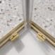 Душевой уголок BelBagno Luce LUCE-A-2-90-C-ORO 90x90 см, профиль золотой, стекло прозрачное