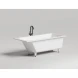 Ванна из литьевого мрамора Salini S-Sense Cascata 104413M 170x70 см, белый матовый