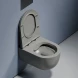 Унитаз подвесной Ceramica Nova Modena CN6063MH безободковый, с сиденьем микролифт, антрацит матовый