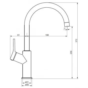 Смеситель для кухни Damixa Eclipse DX310720400