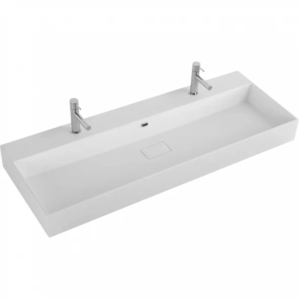 Раковина Cezares Premium 50314 121x45 см, накладная, белый матовый