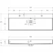 Раковина Cezares Premium 50314 121x45 см, накладная, белый матовый