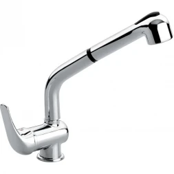 Смеситель для кухни Emmevi Ambra 9066/CR с выдвижным изливом, хром