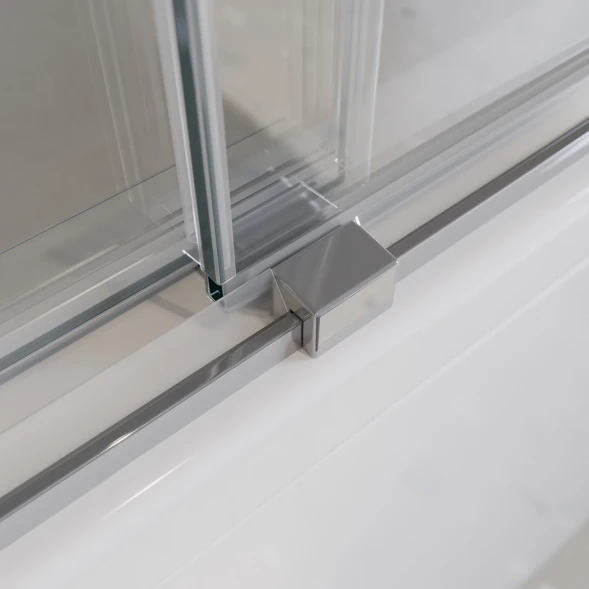 Шторка на ванну Cezares Tandem Soft TANDEM-SOFT-VF-2-190/145-C-Cr-IV 190 см, профиль хром, стекло прозрачное